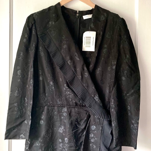 Sandro Walls Faux-Wrap Mini Dress - Picture 2 of 14